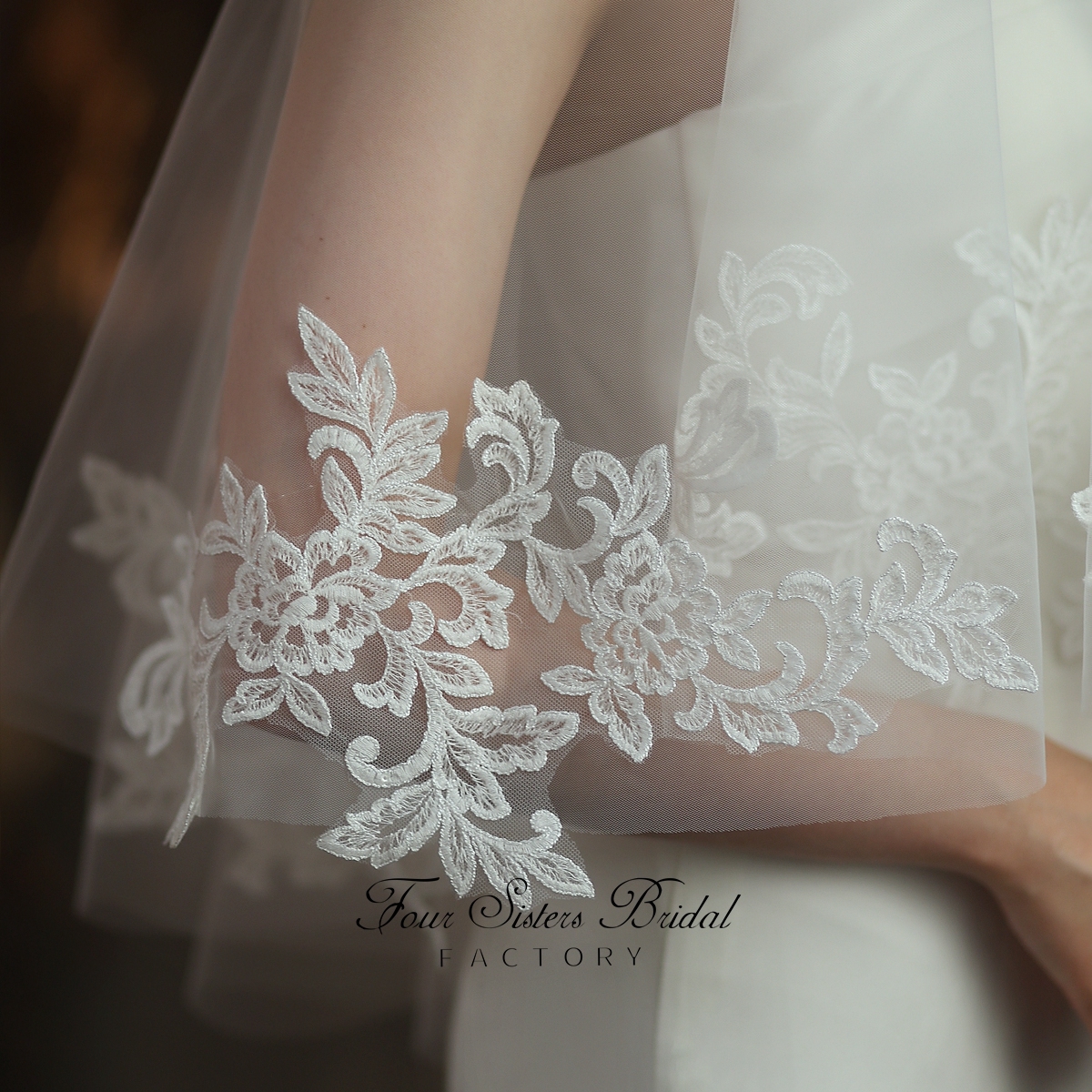 Two Layers Lovely Lace Veils