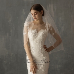 31  Inches Beading Bridal Veils