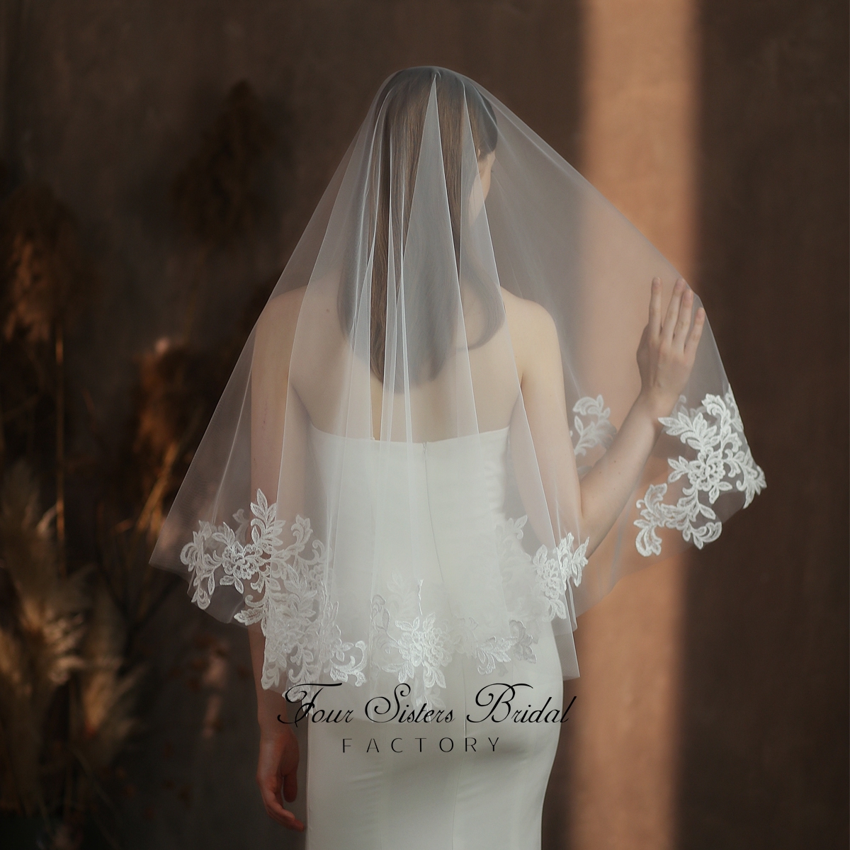 Two Layers Lovely Lace Veils