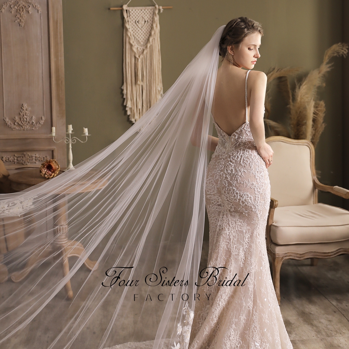 118  Inches Soft Lace Veils
