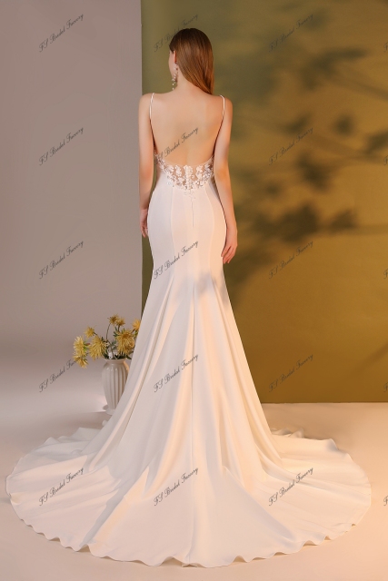 Detached Draped Cowl With Spaghetti Straps Crepe Gown