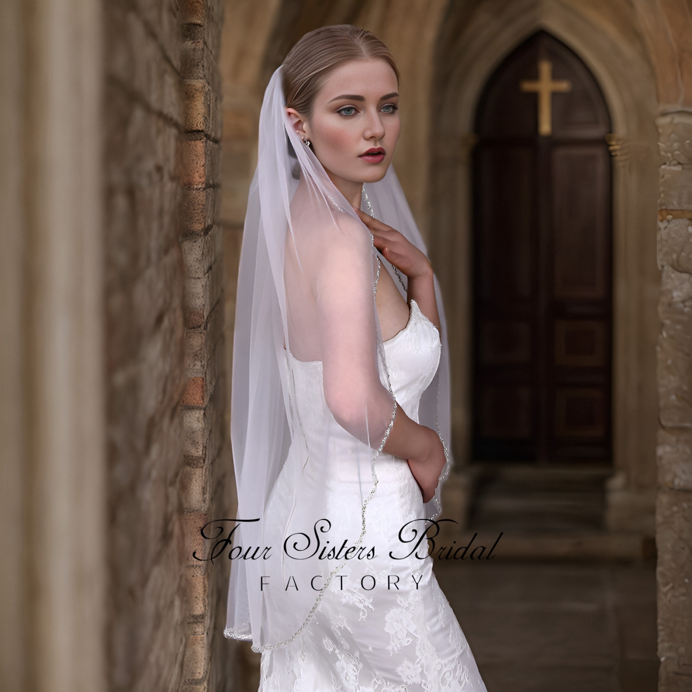 Beading Edge Bridal Veils