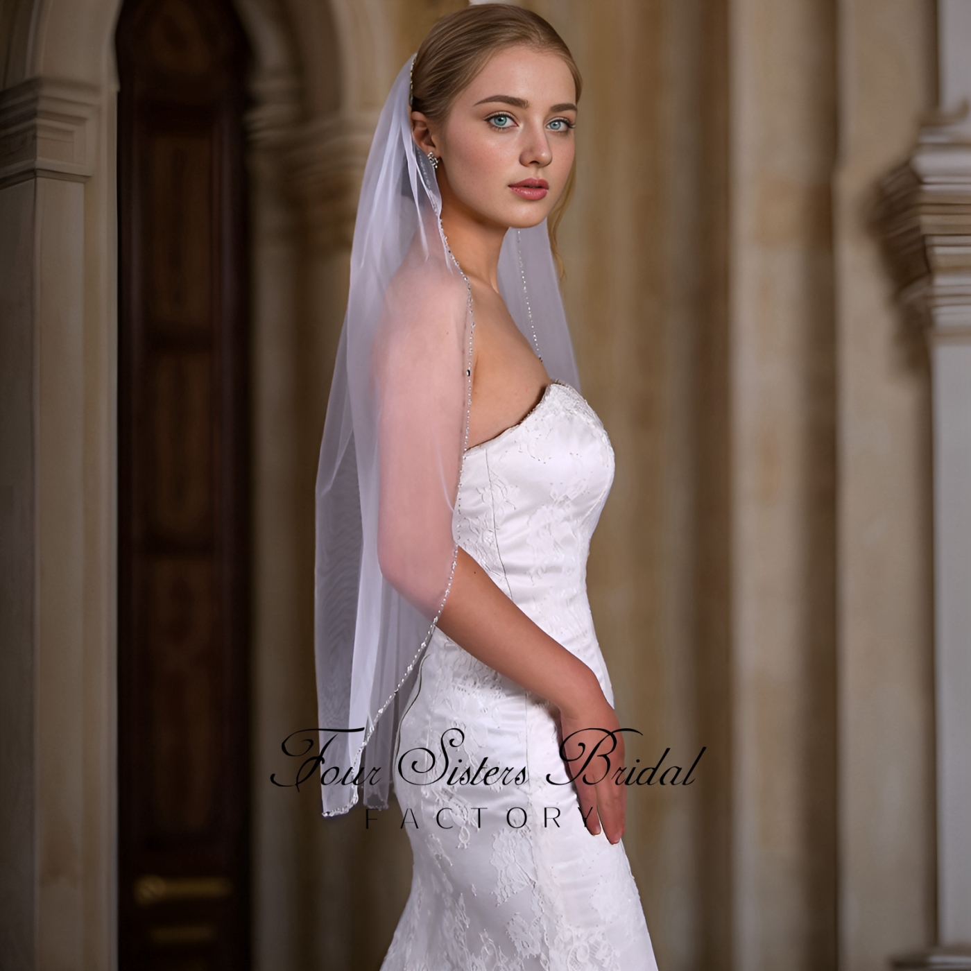 Beading Edge Bridal Veils