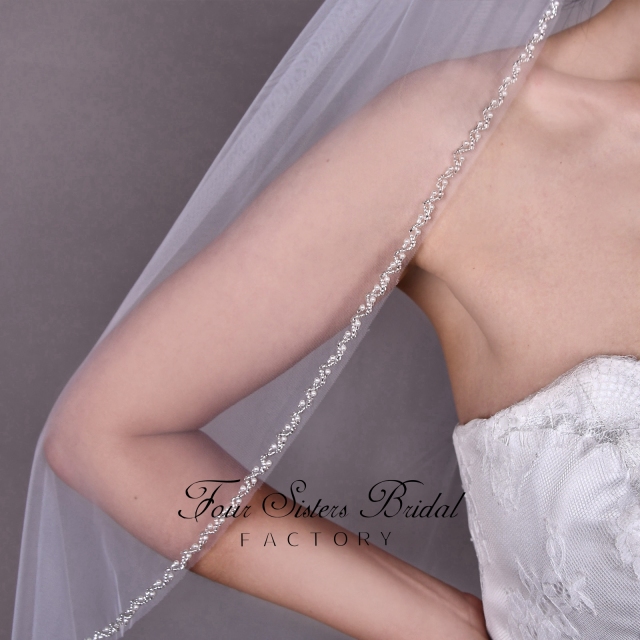 Beading Edge Bridal Veils