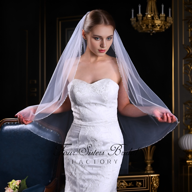 Beading Edge Bridal Veils