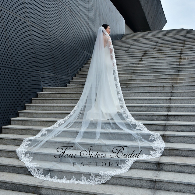 Lace Beading Wedding Veils