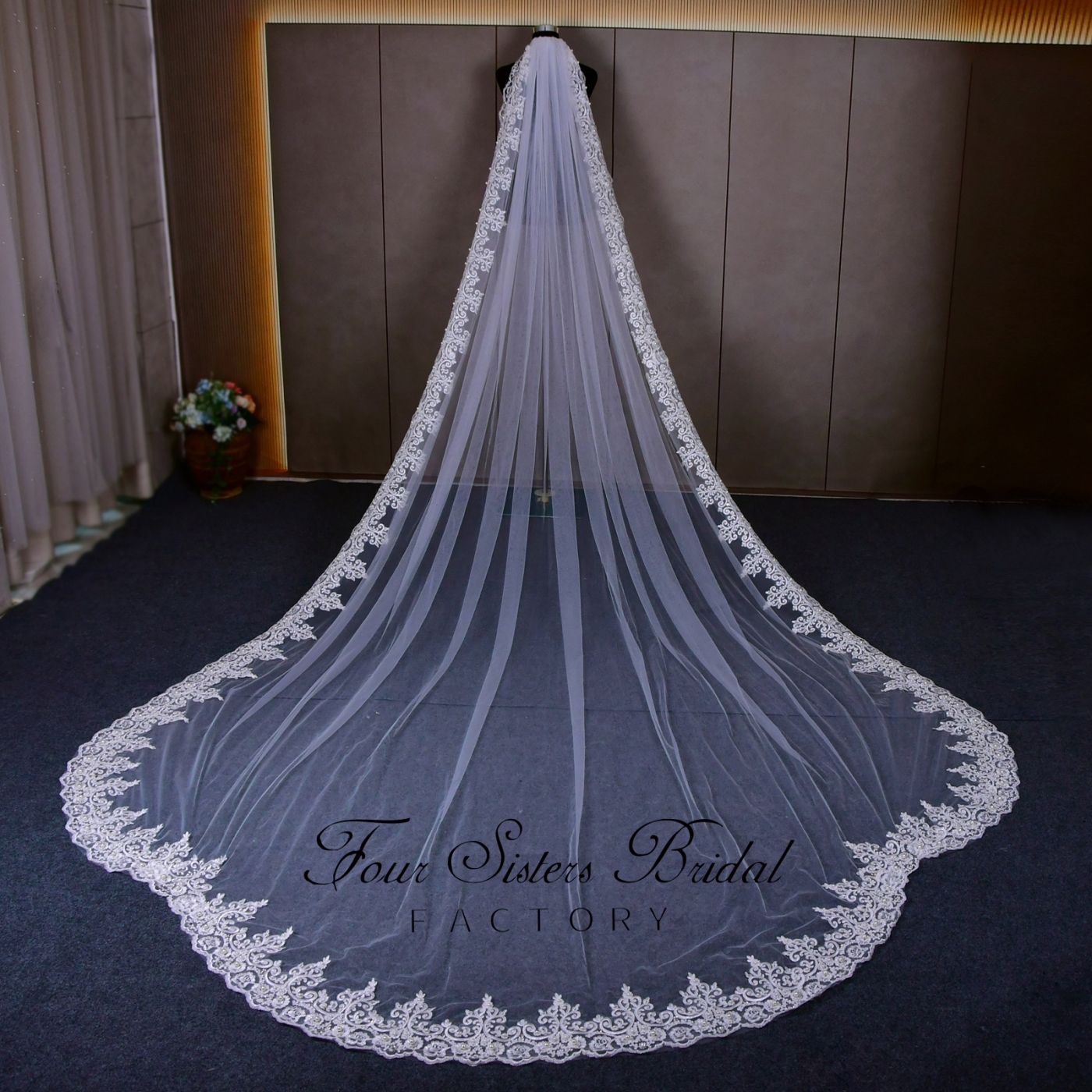 Lace Beading Wedding Veils