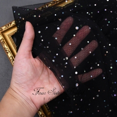 Black Sequin  Veil