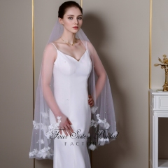 3D Flowers Bridal Veils