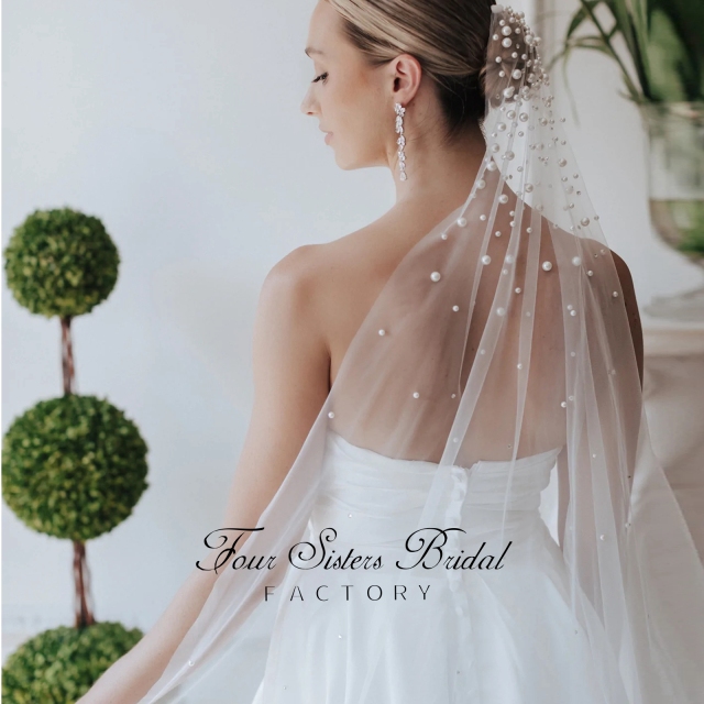 Pearls Wedding Veils