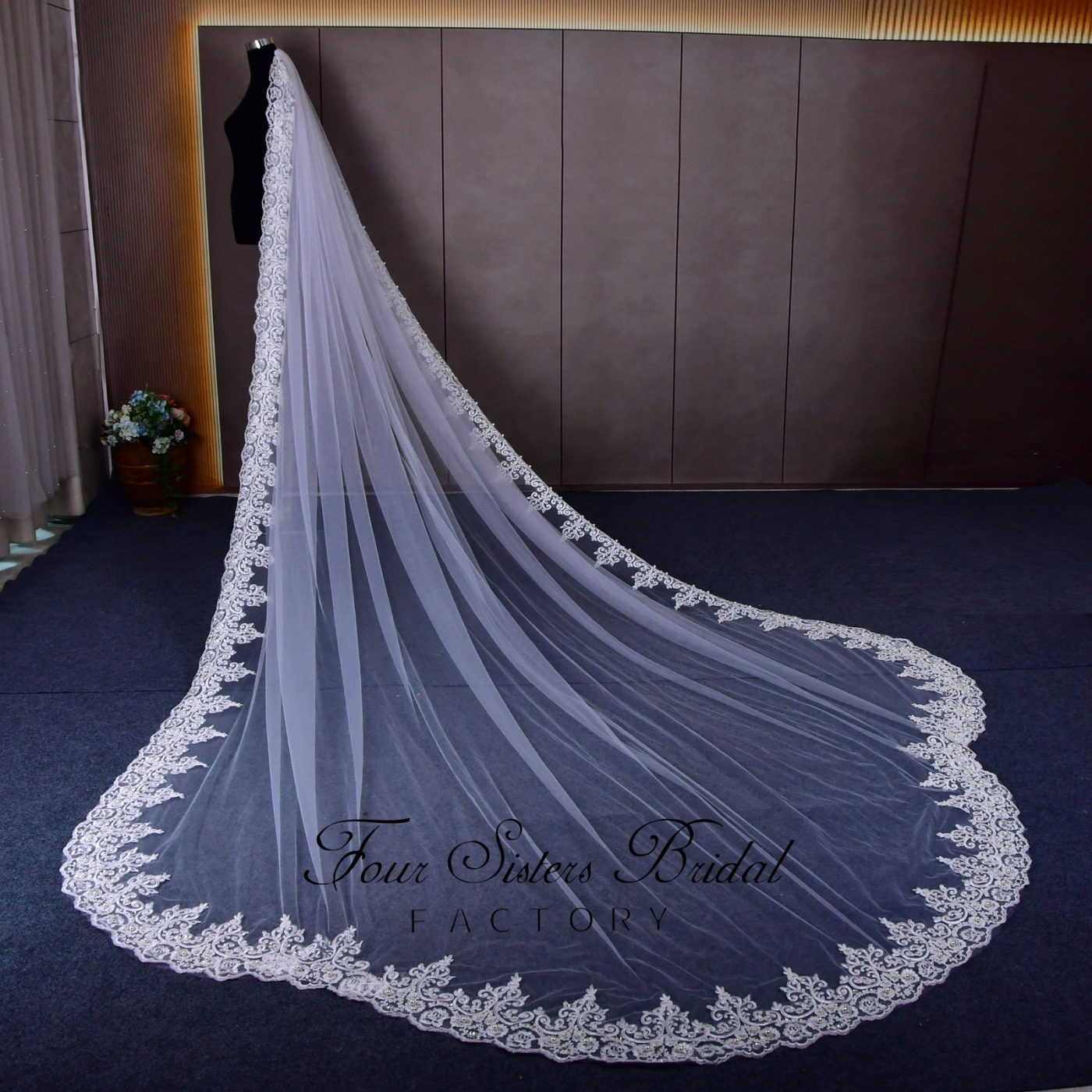 Lace Beading Wedding Veils