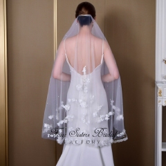 3D Flowers Bridal Veils
