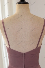 Spaghetti Straps Chiffon Bridesmaid Dress