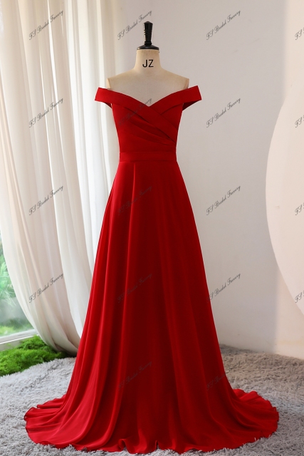 Ruffle Neckline Chiffon Bridesmaid Dress With Key Hole