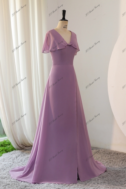 Simple Chiffon Bridesmaid Dress