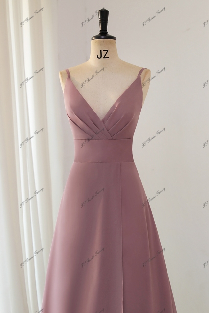 Spaghetti Straps Chiffon Bridesmaid Dress