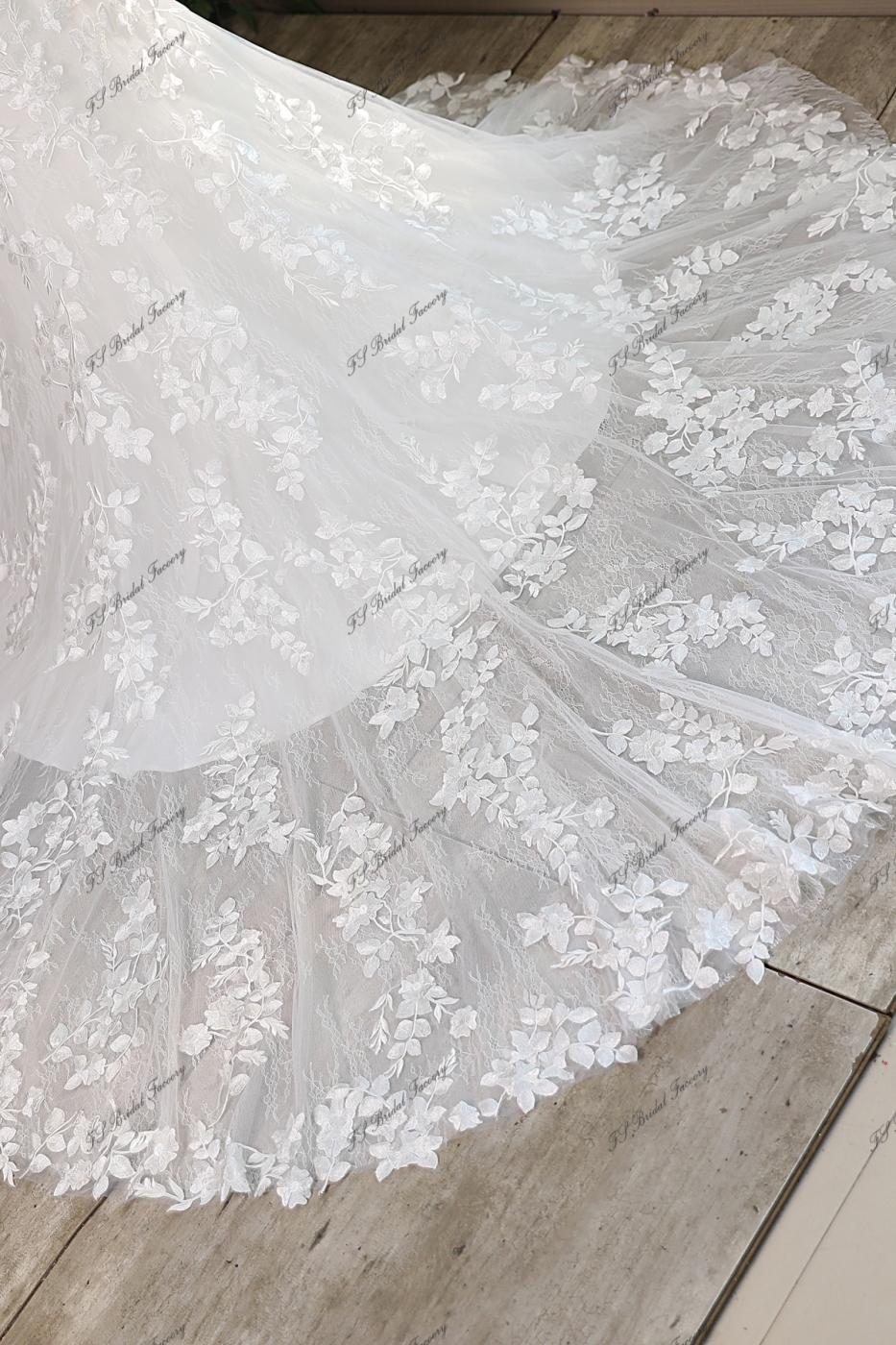 Spaghetti Straps Deep V  Mermaid Bridal Dress