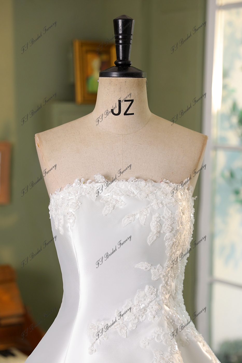 Strapless Mikado Ballgown Wedding Dress