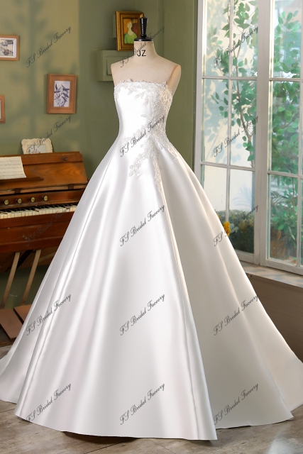 Strapless Mikado Ballgown Wedding Dress