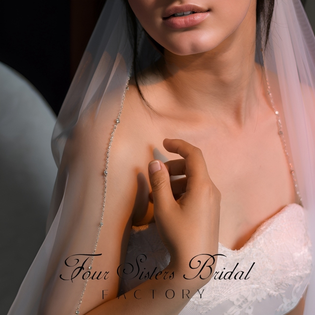 Beading Bridal  Veils