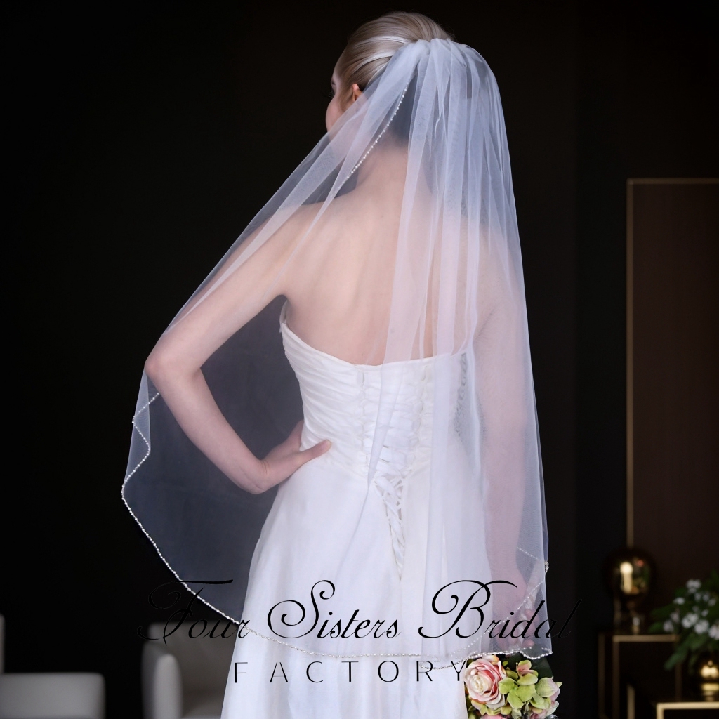 Beading Bridal  Veils