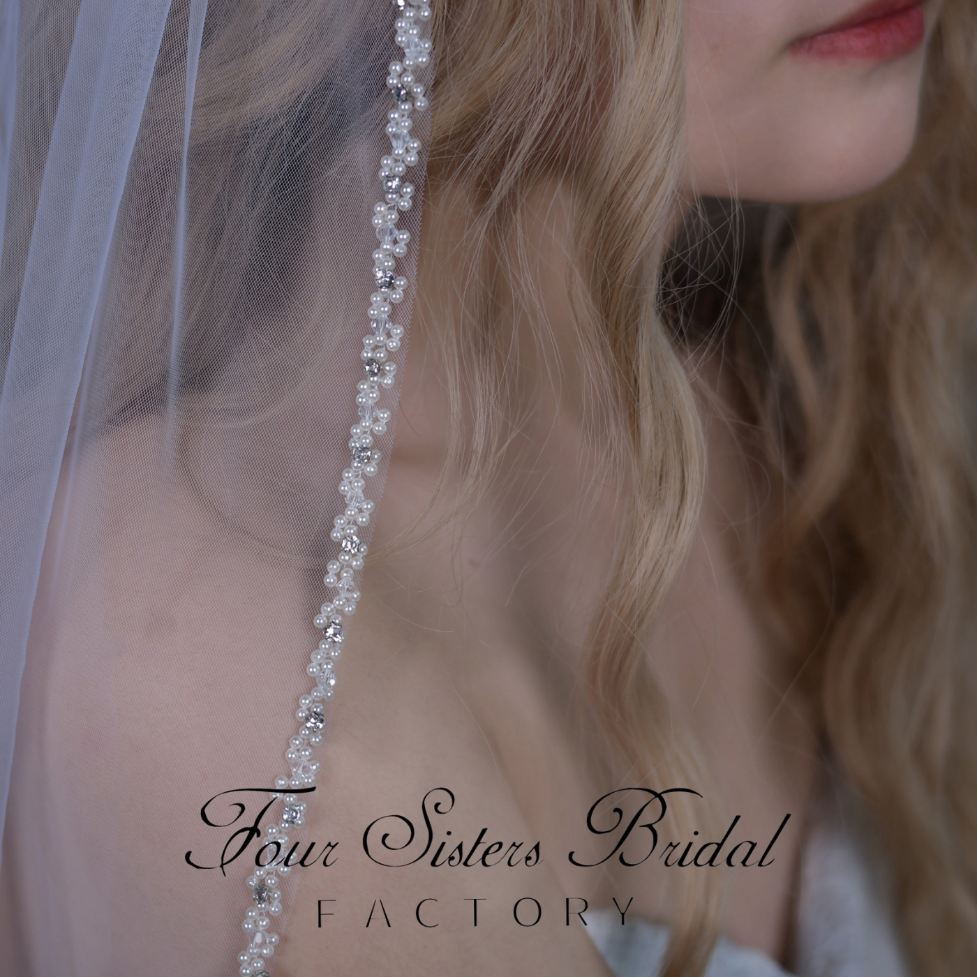 Beading Bridal  Veils