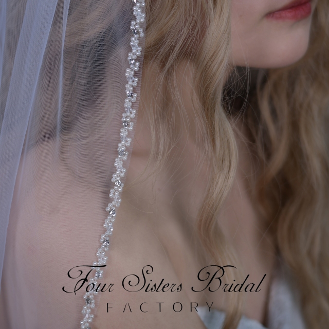 Beading Bridal  Veils