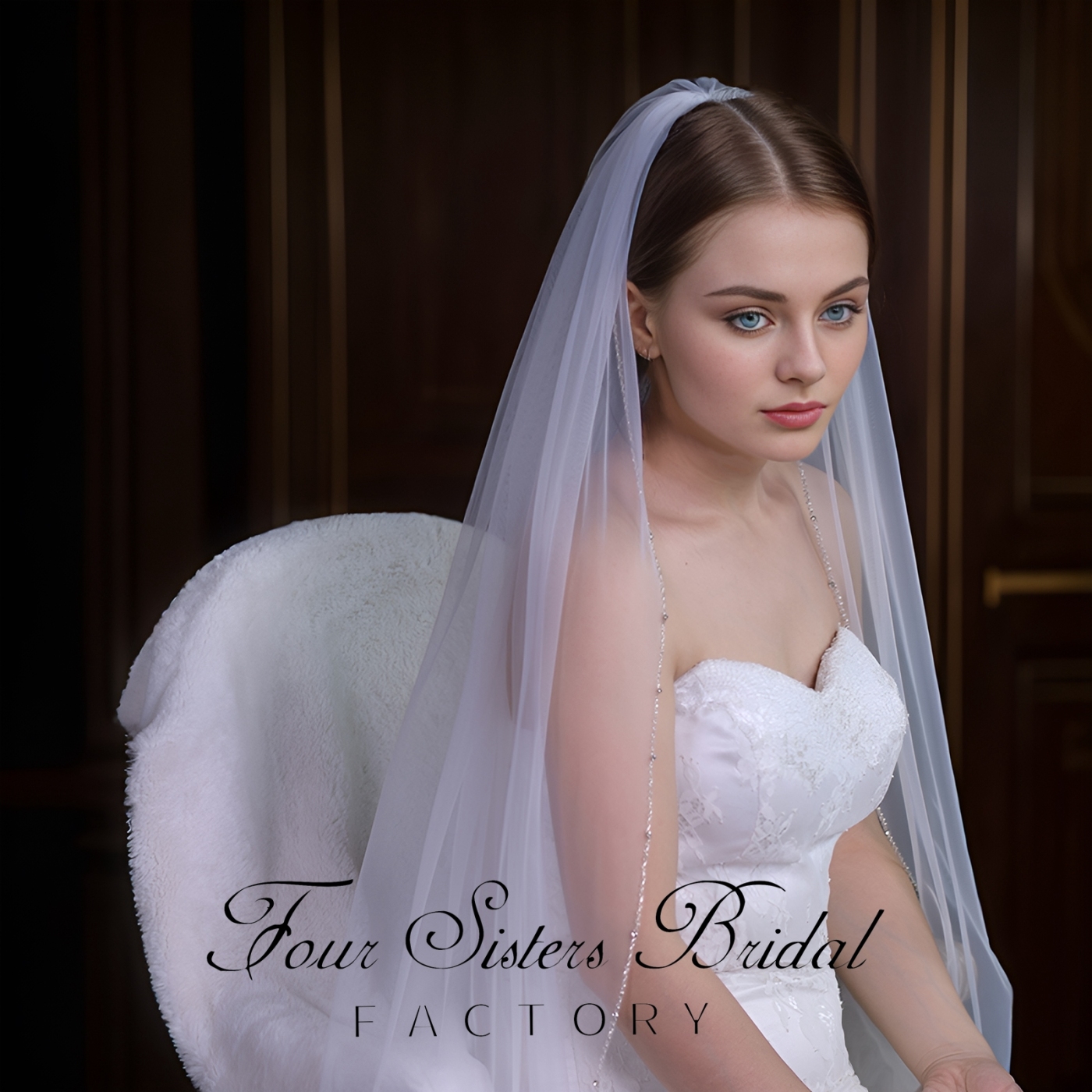 Beading Bridal  Veils