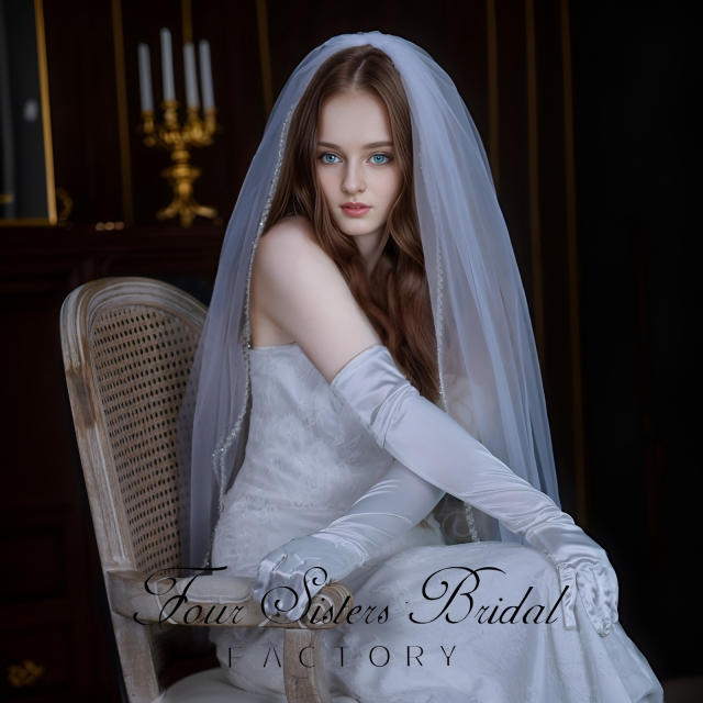 Beading Bridal  Veils