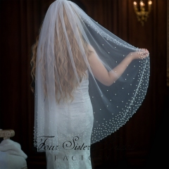 Beading Bridal  Veils