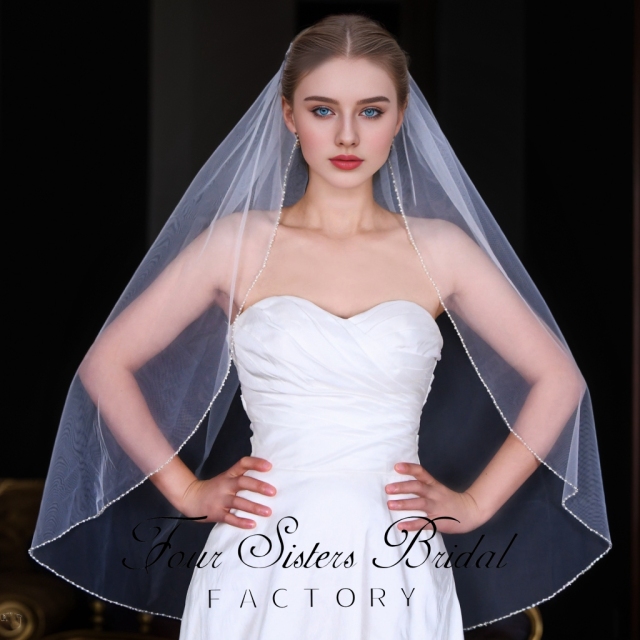 Beading Bridal  Veils