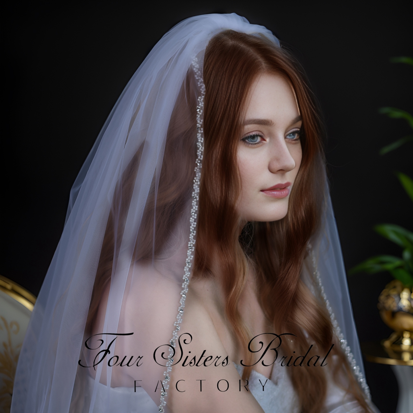 Beading Bridal  Veils