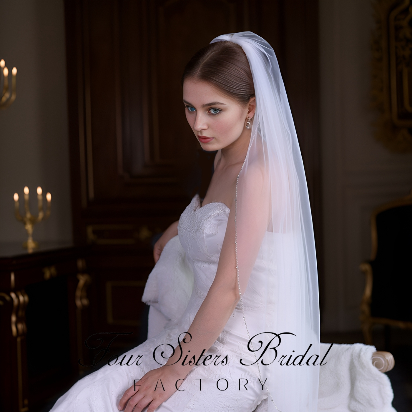 Beading Bridal  Veils