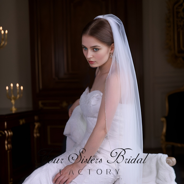 Beading Bridal  Veils