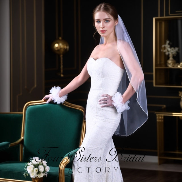 Beading Bridal  Veils