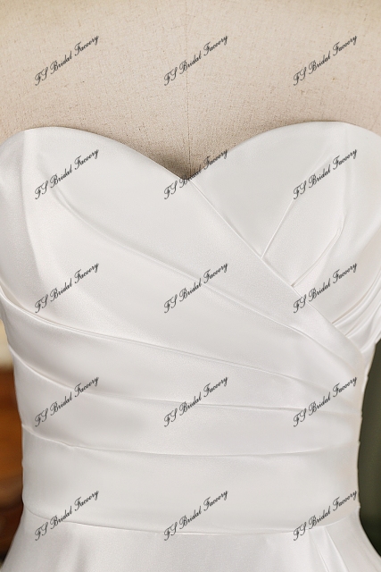 Sweet Heart  Soft Satin A Line Wedding Gown