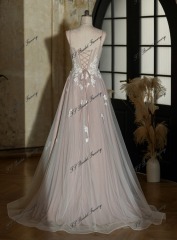 Stunning Lace Corset Bodice Prom Party Gown