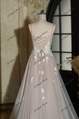 Stunning Lace Corset Bodice Prom Party Gown