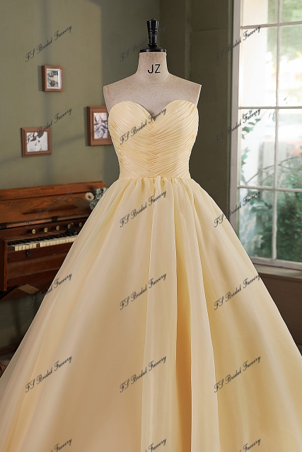 Sweet Heart Organza Satin  Wedding Gown