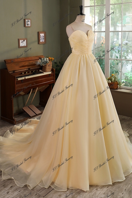 Sweet Heart Organza Satin  Wedding Gown