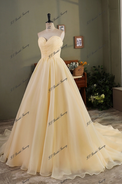 Sweet Heart Organza Satin  Wedding Gown