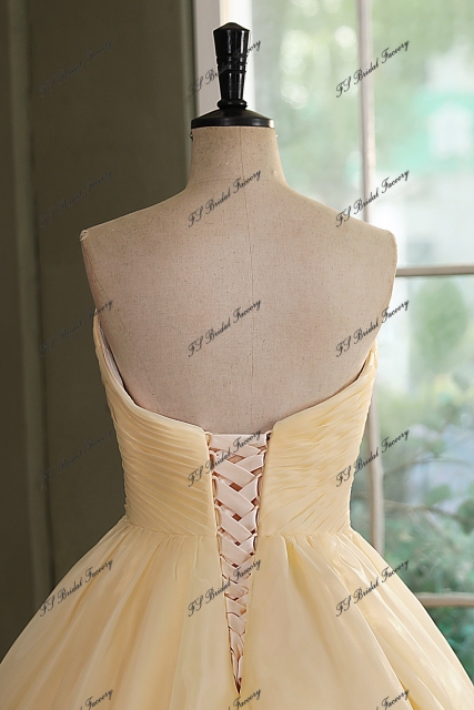 Sweet Heart Organza Satin  Wedding Gown