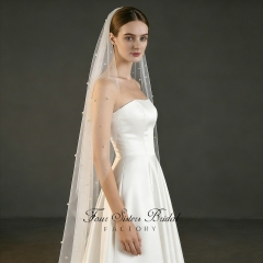 Pearl Tulle Bridal Veil