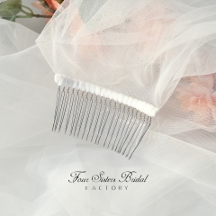 Double-layered Plain Bridal Veils