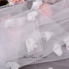 3D Flowers Bridal Veils