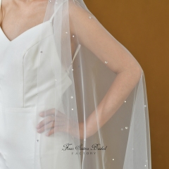 Beading Crystal Wedding Veil
