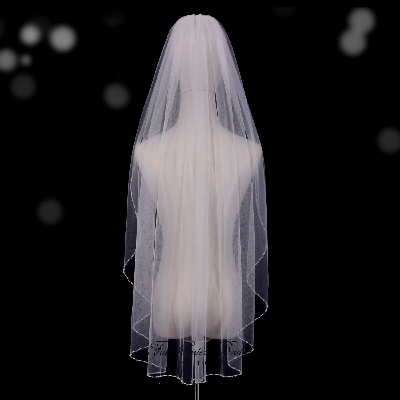 Beading Crystal and Pearl Wedding Veil