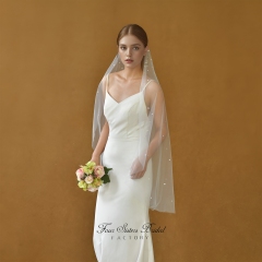 Beading Crystal Wedding Veil