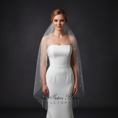 Pearl Tulle Bridal Veil
