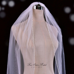 Beading Crystal and Pearl Wedding Veil